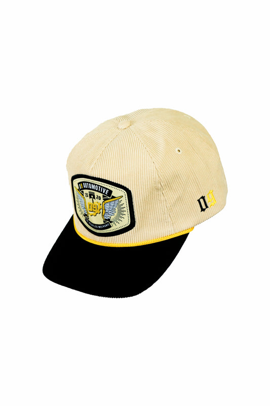 09 Capped Classic - Corduroy Beige & Black